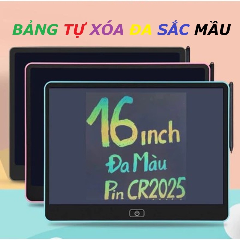 ( SIU RẺ ) Bảng vẽ tự xóa m n hình LCD đa màu sắc - đồ chơi phát triển tư duy cho trẻ em