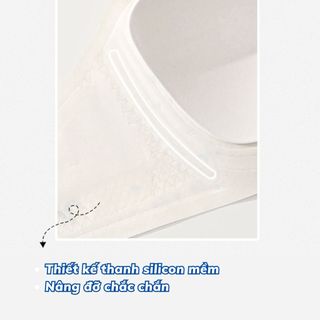 Áo ngực nữ su không dây quây ngang Cao Cấp viền silicon chống tuột ôm ngực gom quả cute DEVARI A620