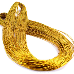 Bó 100m dây kim tuyến trang trí, nguyên liệu Handmade(dây không co dãn)