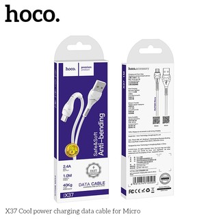 Cáp sạc và truyền dữ liệu Hoco X37 cổng microUSB, dài 1M (Trắng) - Phụ Kiện Nhất Tín