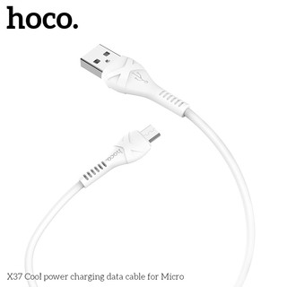 Cáp sạc và truyền dữ liệu Hoco X37 cổng microUSB, dài 1M (Trắng) - Phụ Kiện Nhất Tín