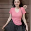 Áo Thun Bigsize CỔ TIM TN (MS 016) Đơn Giản, Thoải Mái Phù Hợp Phối Với Nhiều Trang Phục Khác Nhau Có Size 40-85kg