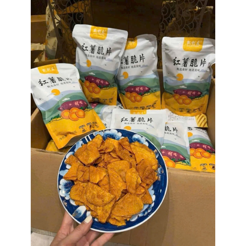 KHOAI SẤY GIÒN GÓI 250g giòn thơm không chiên healthy