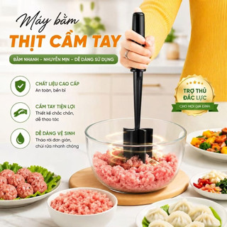 Máy Băm Thịt Cầm Tay Đa Năng - Dụng Cụ Nhà Bếp Thông Minh, Băm Nhanh, Nhuyễn Mịn