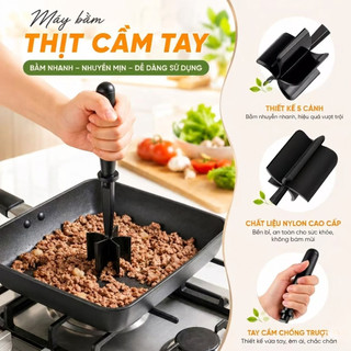 Máy Băm Thịt Cầm Tay Đa Năng - Dụng Cụ Nhà Bếp Thông Minh, Băm Nhanh, Nhuyễn Mịn