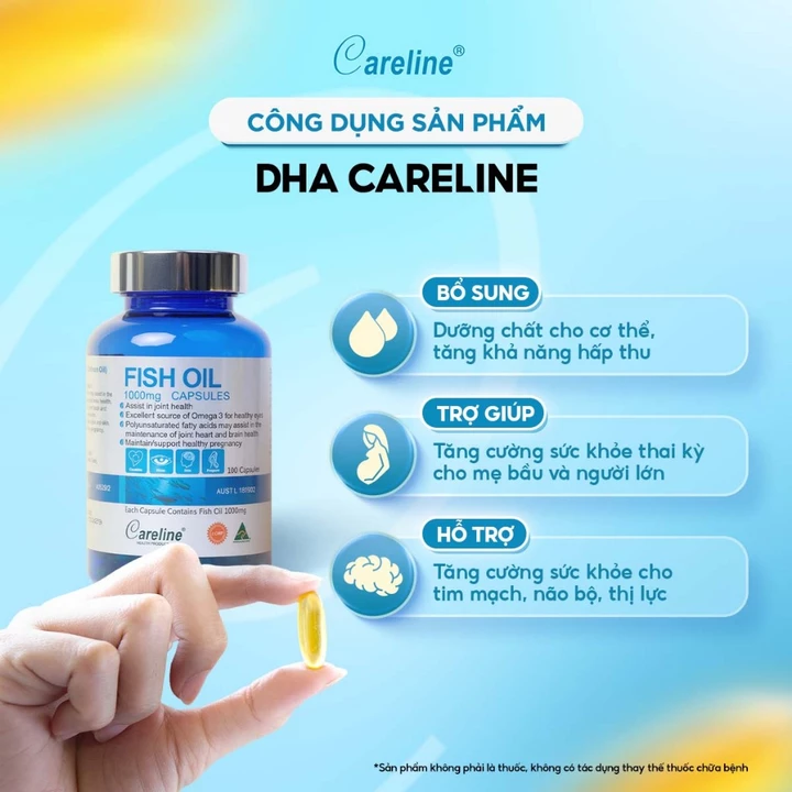 Combo Vitamin Bầu Gồm Canxi Hữu Cơ Olympian Labs Green Calcium Và CareLine Fish Oil Cho Bà Bầu – 3