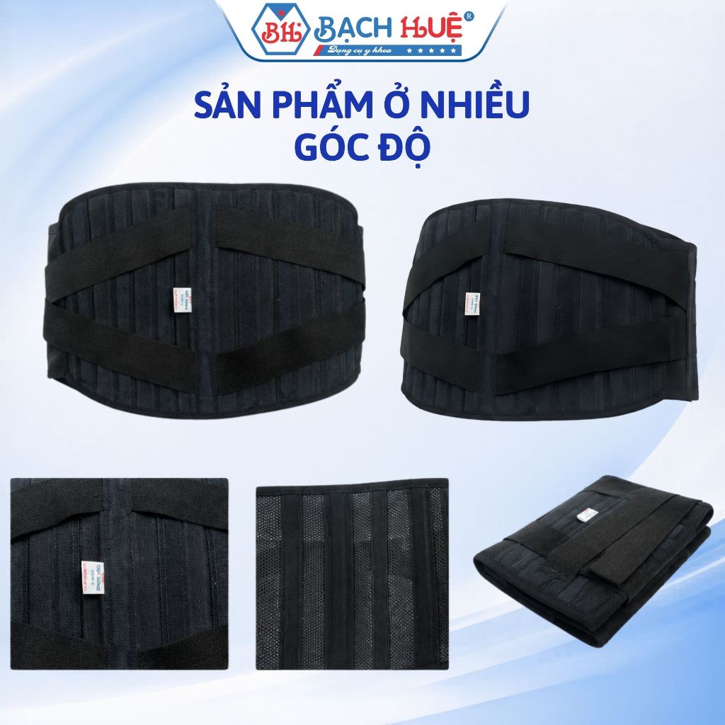 Đai Lưng Bảo Vệ Cột Sống Linh Hiếu, đai định hình thắt lưng co giãn thoáng khí hỗ trợ nâng đỡ cột sống