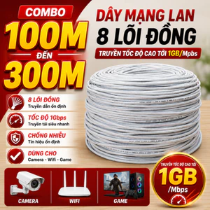 Combo 100M đến 300M Dây Mạng LAN 8 lõi đồng, Truyền tốc độ cao tới 1GB/Mpbs