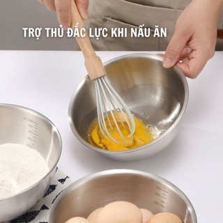Bộ Tô Inox 3 Kích Thước Cao Cấp – Tô Trộn Salad, Đánh Trứng, Trộn Bột Đa Năng Cho Nhà Bếp