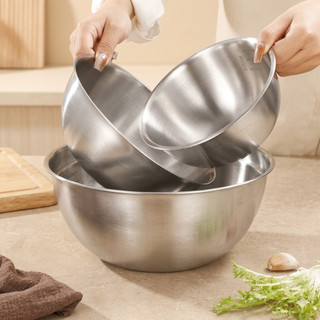 Bộ Tô Inox 3 Kích Thước Cao Cấp – Tô Trộn Salad, Đánh Trứng, Trộn Bột Đa Năng Cho Nhà Bếp