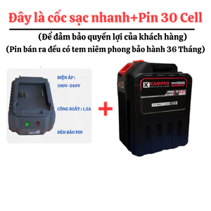 Quạt tích điện Chạy pin 30 Cell Chuẩn Lõi 18650, 2 Chế Độ Gió, Size 8 Inch-Bảo Hành 24 Tháng