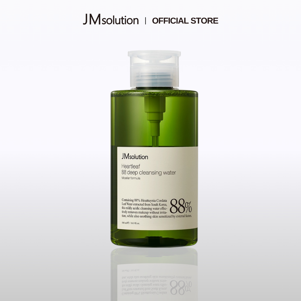 [KOL x JMsolution] Nước Tẩy Trang Chiết Xuất Diếp Cá Làm Dịu Da Heartleaf 88 Deep Cleansing Water 500ml