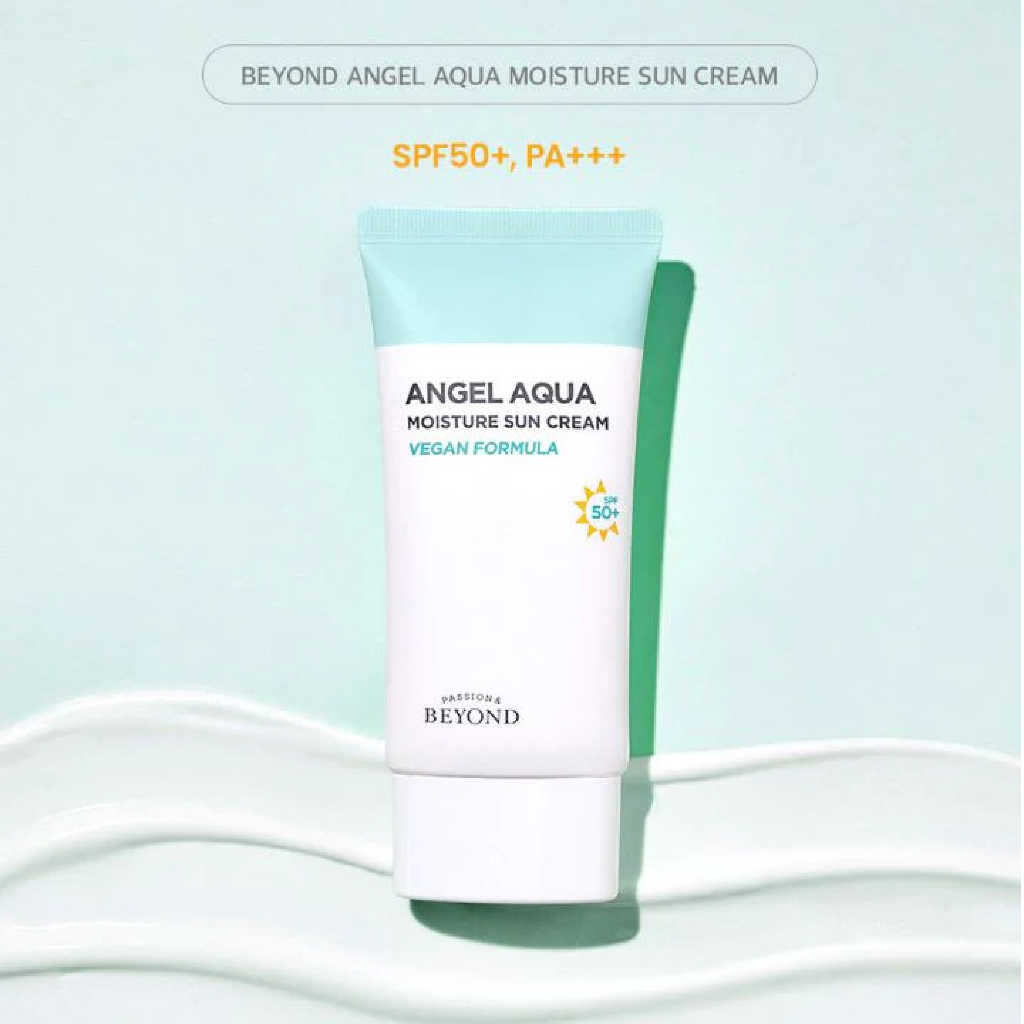 [DATE 17/9/2026] Kem chống nắng thuần chay giúp hạ nhiệt Beyond Angel Aqua Moisture Sun Cream SPF 50+/PA++ 50ml