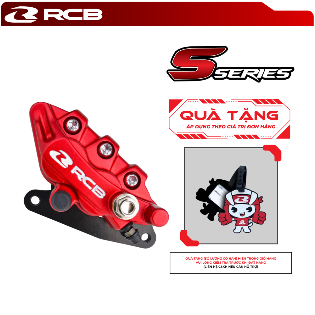 Heo Dầu Trước RCB S SERIES 2 PISTON – Lắp Đặt Cho Xe EXCITER, WAVE, WINNER, FZ, EGO