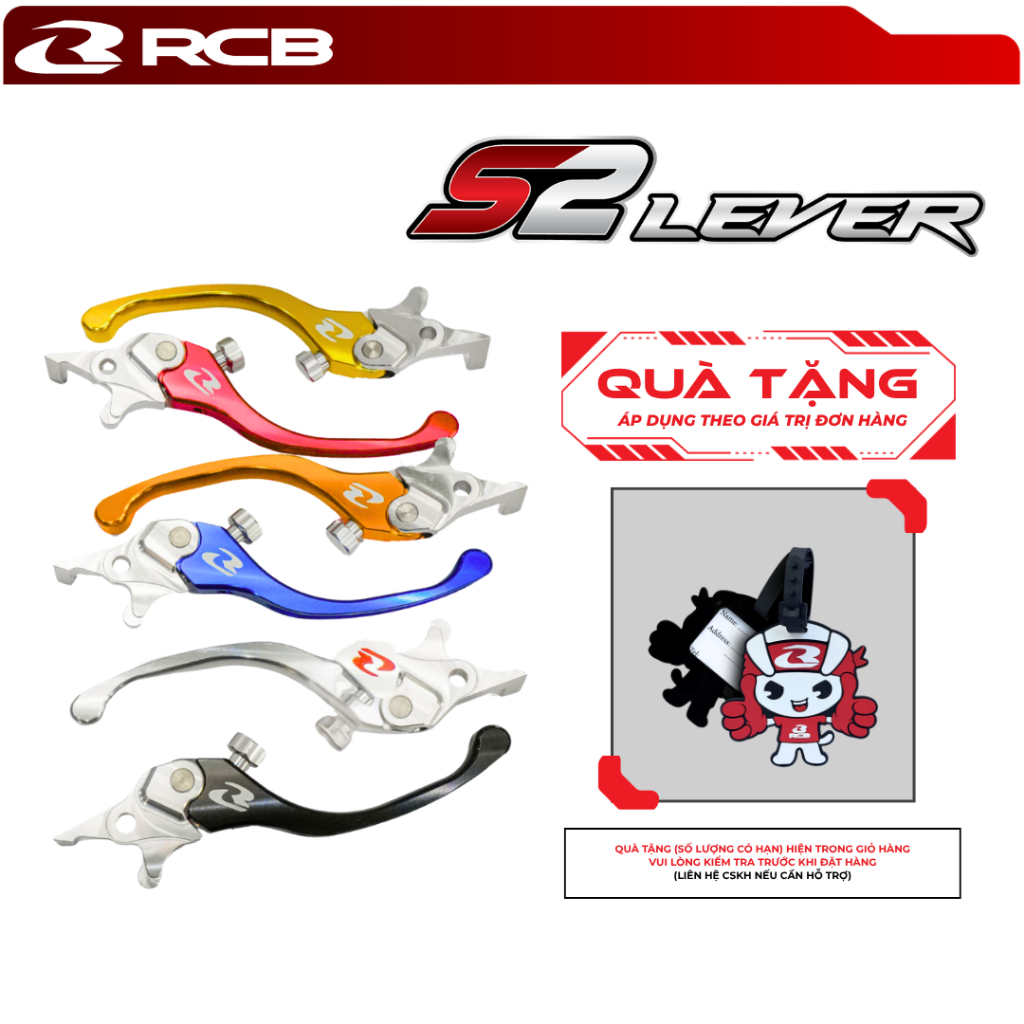 Tay Thắng RCB S2 Dành Cho Winner X, Exciter 135/150, NVX155, Air Blade (CBS), SH150i