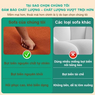 Sofa Bed Vải Nhung Đa Năng Biến Thành Giường Ngủ, Sofa Modul Phòng Khách, Phòng Ngủ cho chung cư