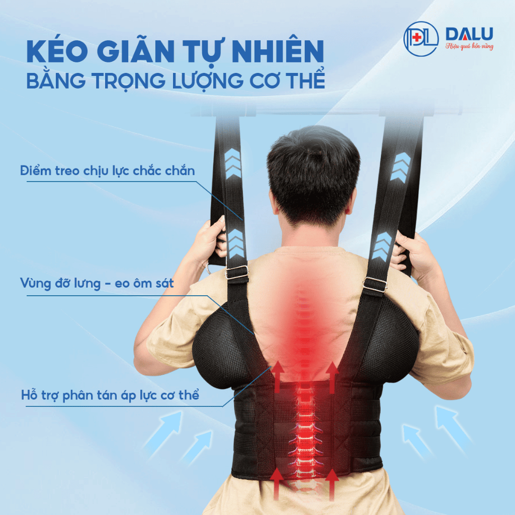 Đai kéo giãn cột sống SPINAL BELT PLUS, Đai Treo Xà Đơn Cho Người Thoái Hóa Cột Sống Đau Lưng Thoát Vị Đĩa Đệm