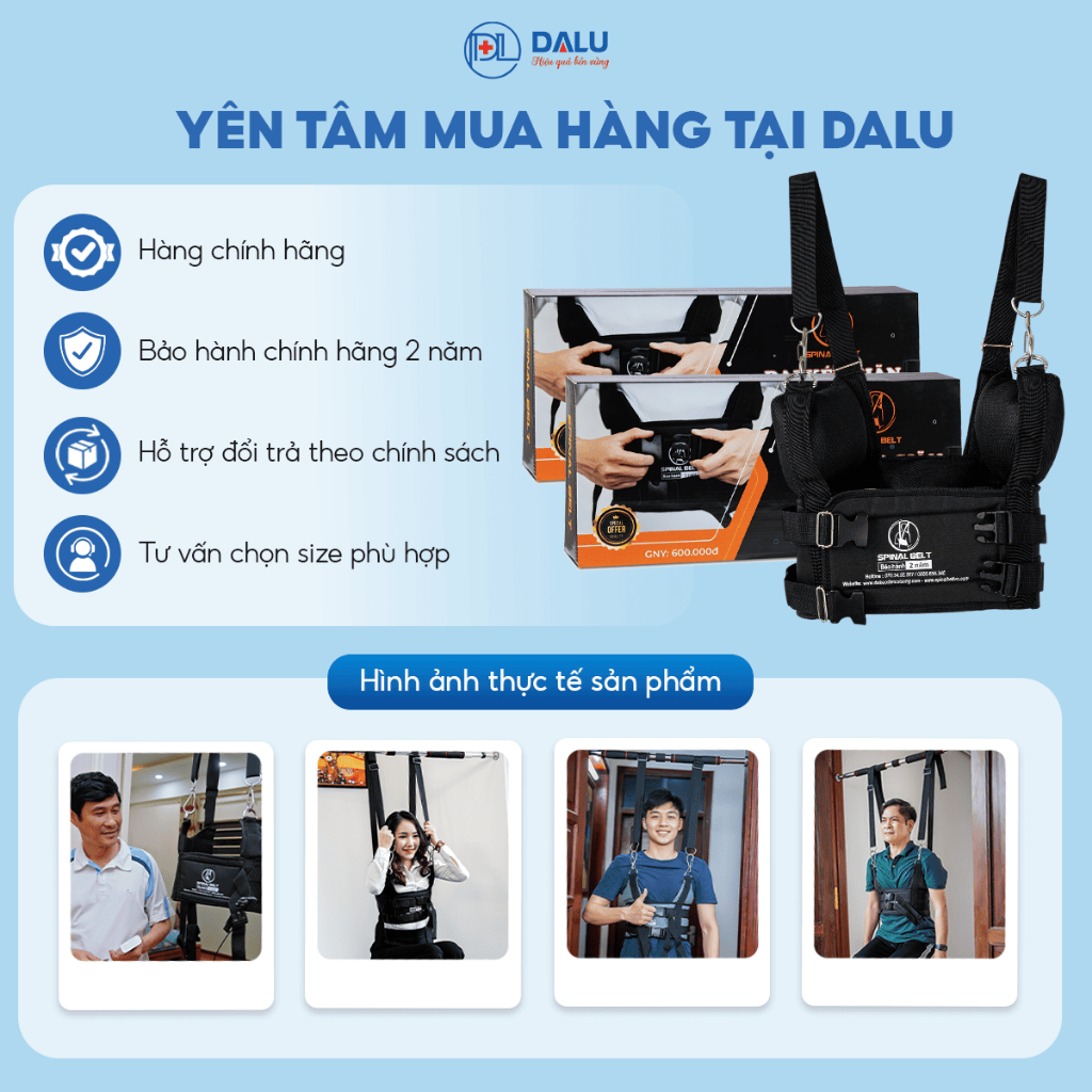 Đai lưng cột sống, đai treo xà đơn Spinal Belt hỗ trợ kéo giãn cột sống, nắn chỉnh cột sống