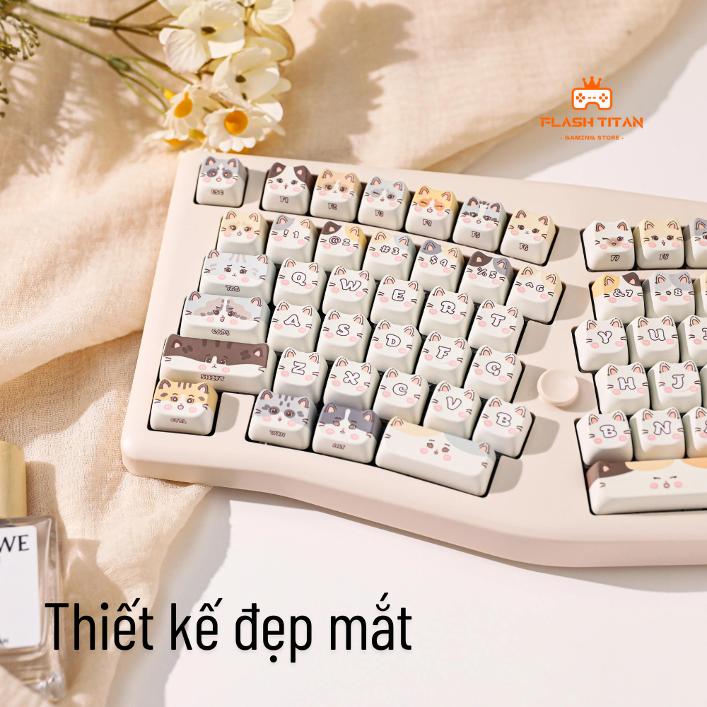 Bàn phím cơ bluetooth LEOBOG A75 ALICE Không Dây 3 chế độ kết nối Thiết kế công thái học Led RGB Mach xuôi, Có núm xoay | BigBuy360 - bigbuy360.vn