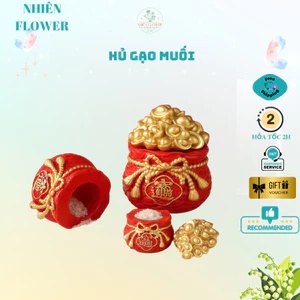Hủ Tài Lộc Thu Hút Tiền Tài Cho Gia Chủ Dùng Đựng Muôi Gạo Nước và Các Vật Phong Thủy