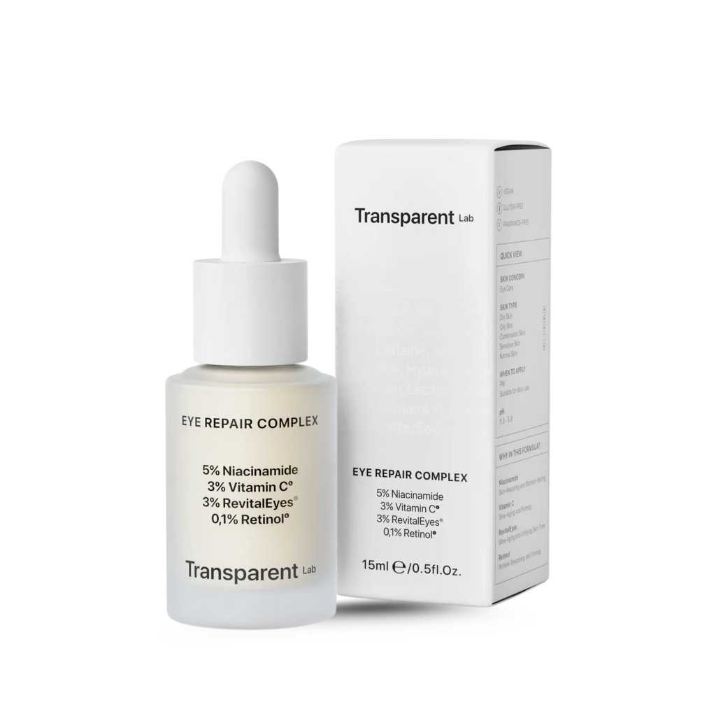 [HÀNG CTY] Huyết thanh dưỡng da mắt 5% Niacinamide Transparent Lab EYE REPAIR COMPLEX15ml Giúp Dưỡng Ẩm, Giảm Lão Hóa