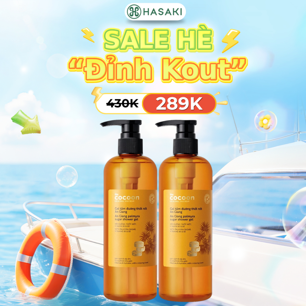 Combo 2 Gel Tắm Cocoon Đường Thốt Nốt An Giang 500ml An Giang Palmyra Sugar Shower Gel Hasaki Sản Phẩm Chính Hãng | BigBuy360 - bigbuy360.vn