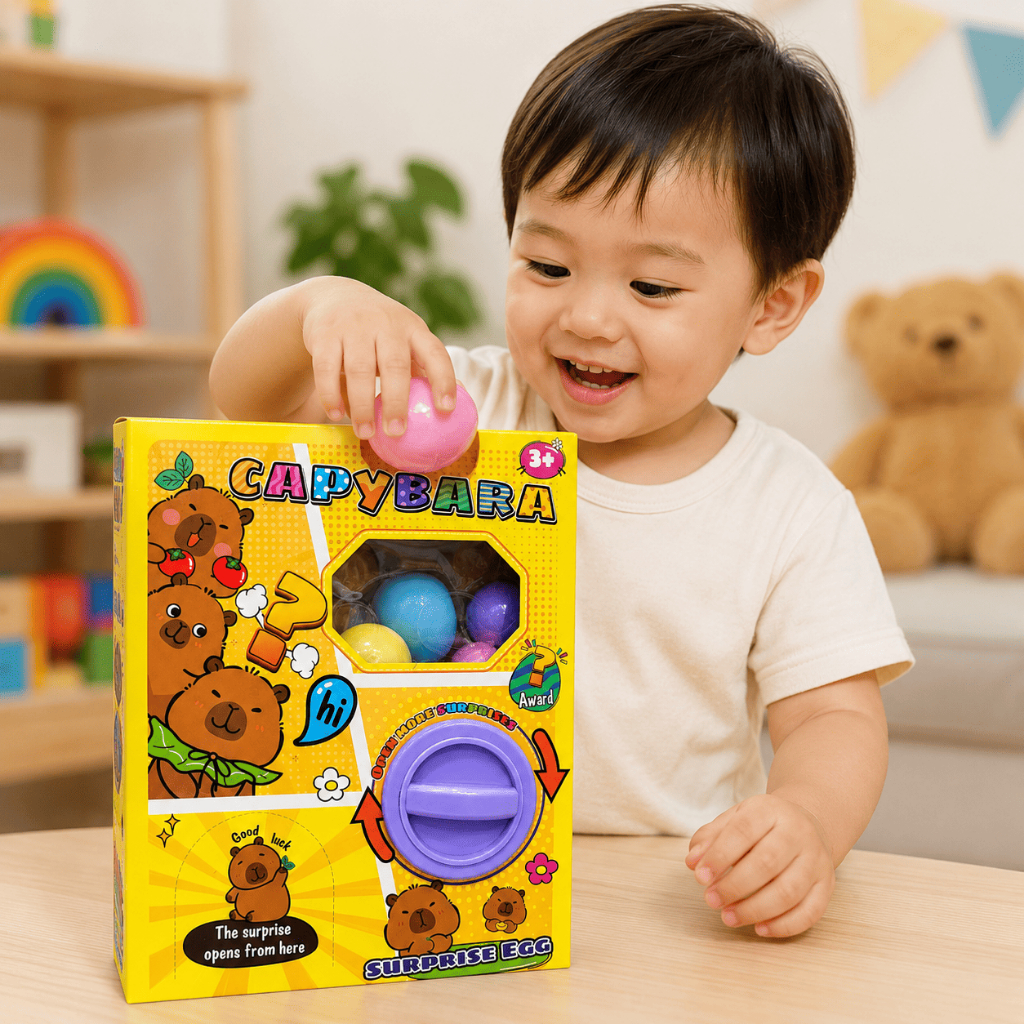 Đồ Chơi Trứng Bất Ngờ Capybara Cho Bé, Hộp Mở Quà Bí Mật, Đồ Chơi Giáo Dục Khám Phá