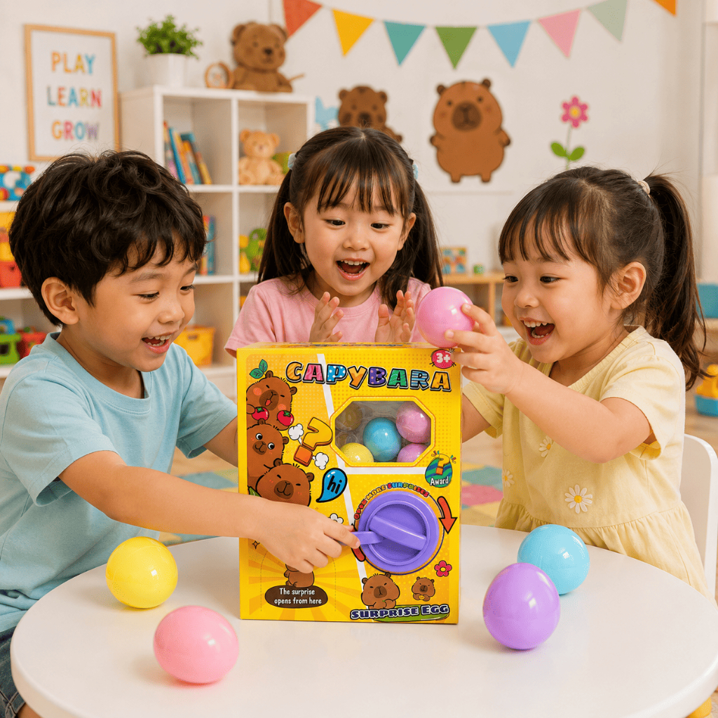Đồ Chơi Trứng Bất Ngờ Capybara Cho Bé, Hộp Mở Quà Bí Mật, Đồ Chơi Giáo Dục Khám Phá