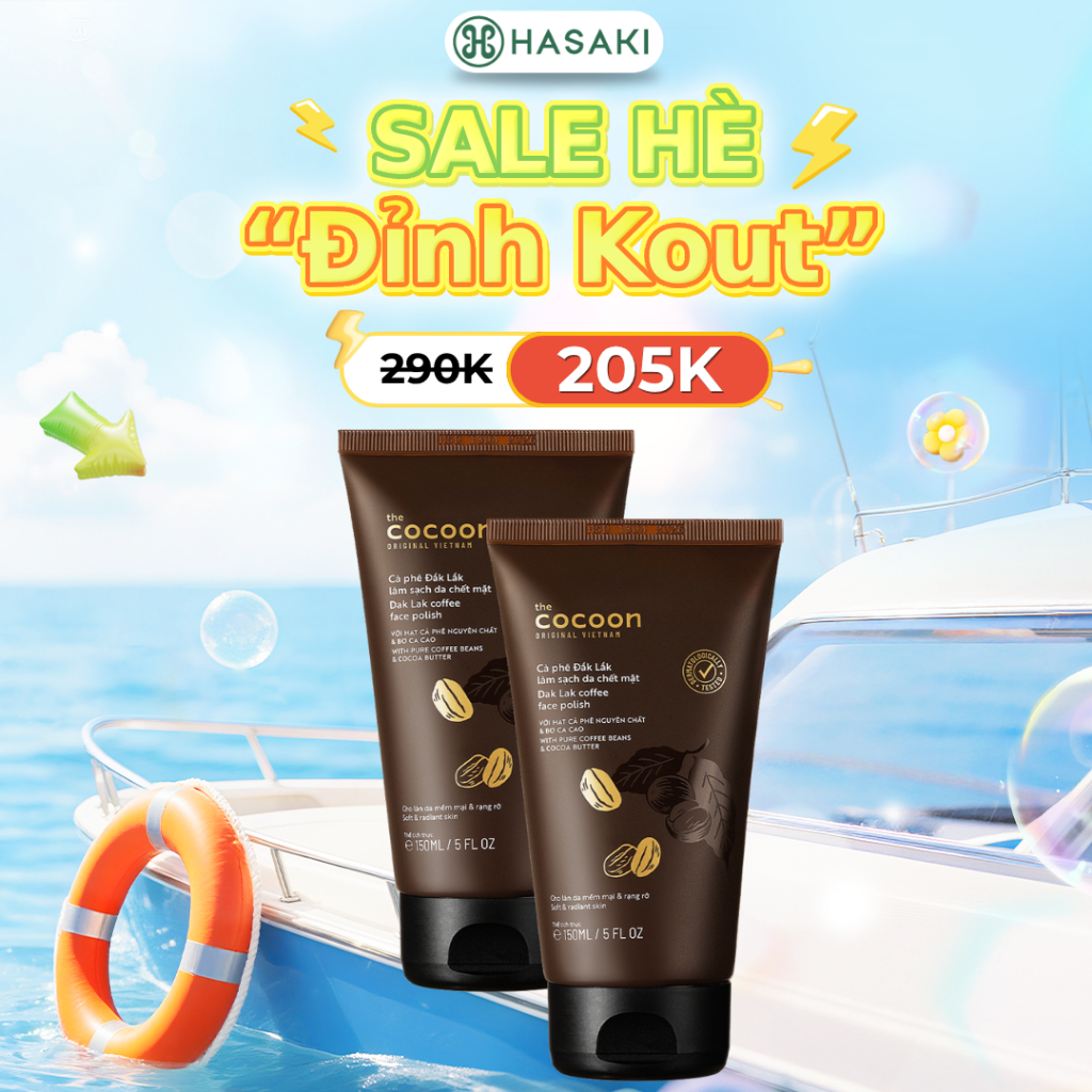 Tẩy Da Chết Mặt Cocoon Cà Phê Đắk Lắk 150ml
