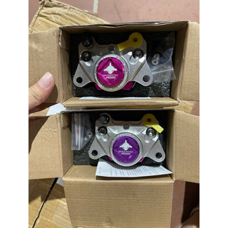 Heo dầu xe điện độ-heo cá mập 2piston đối sứng