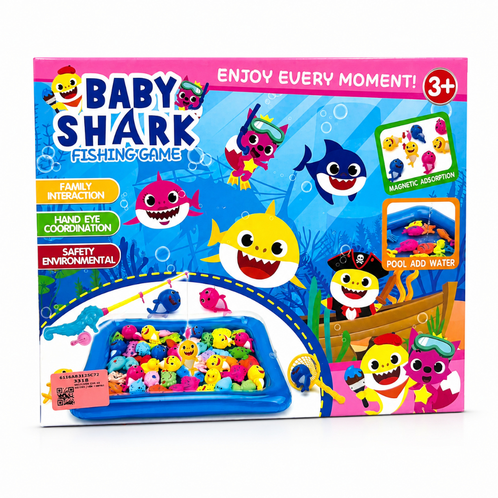 Đồ Chơi Câu Cá Nam Châm Baby Shark Cho Bé, Trò Chơi Giáo Dục Phát Triển Tư Duy