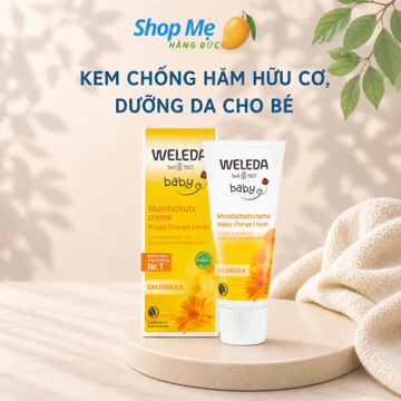 Kem chống hăm hữu cơ CAO CẤP Weleda bôi hăm rôm sảy Organic BIO, hàng mới date xa