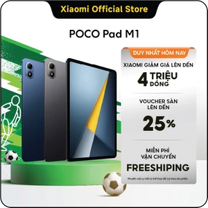 Máy tính bảng POCO Pad M1 | 8GB+256GB, màn hình 12.1'' 120Hz 2.5K, pin khủng 12000mAh, Snapdragon® 7s Gen 4, hỗ tr