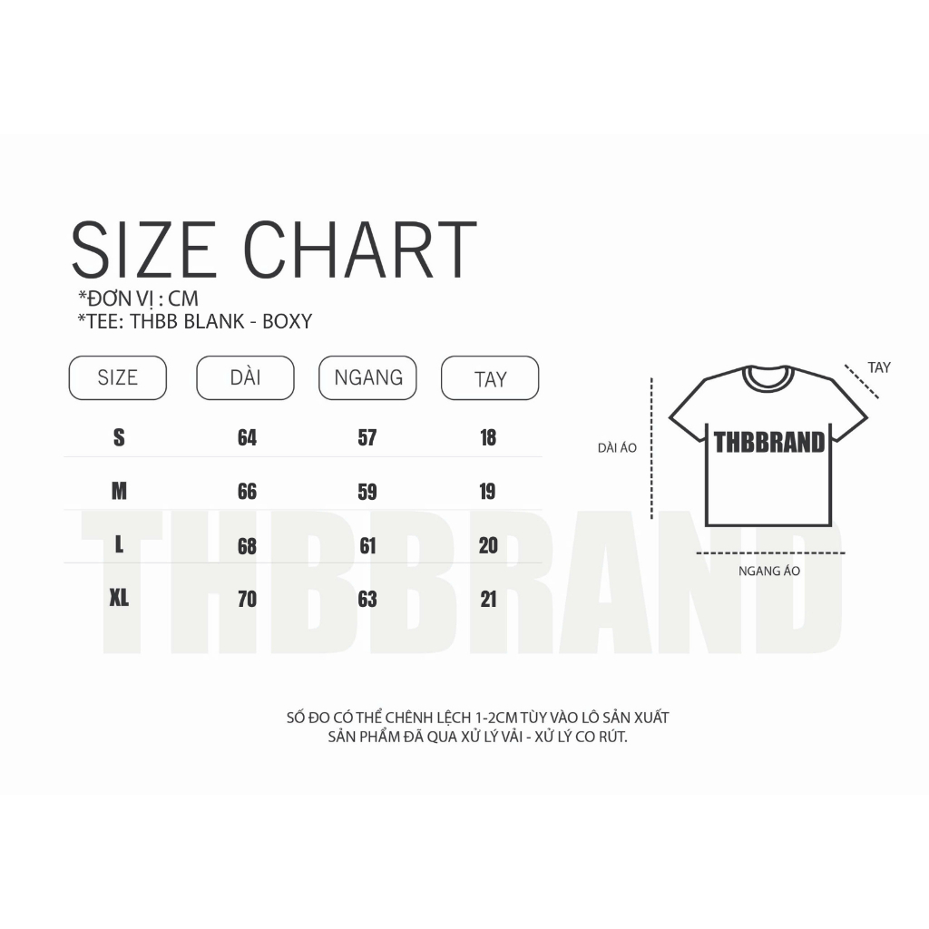 Áo thun TRƠN FORM BOXY - 300gsm (đã xử lý co rút) / THBBRAND. | BigBuy360 - bigbuy360.vn