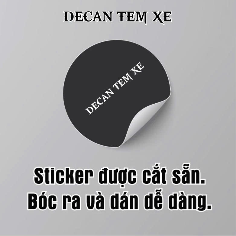 Bộ Tem Dán Xe Điện lvi zzz dán xe K1,VC,V1 Tem 3 lớp, không ảnh hưởng đến màu sơn của xe