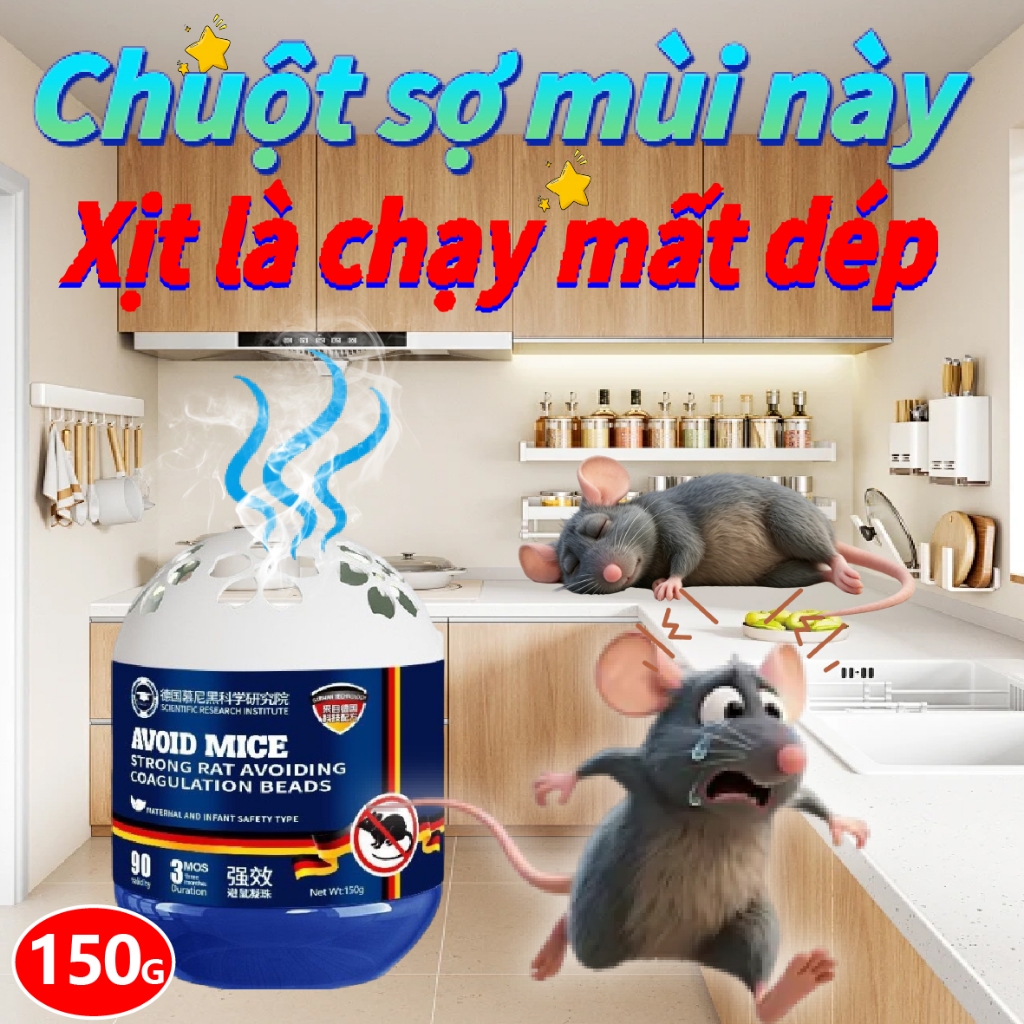 🐭100 Năm Không Có Chuột｜🐀Mua 1 Tặng 1 Gel Đuổi Chuột 120g｜Đuổi Chuột Nhanh Cho Nhà Kho Và Khoang Máy Xe