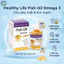 Viên dầu cá Healthy Life Fish Oil Omega 3 hộp 100 viên hỗ trợ não, mắt, tim mạch