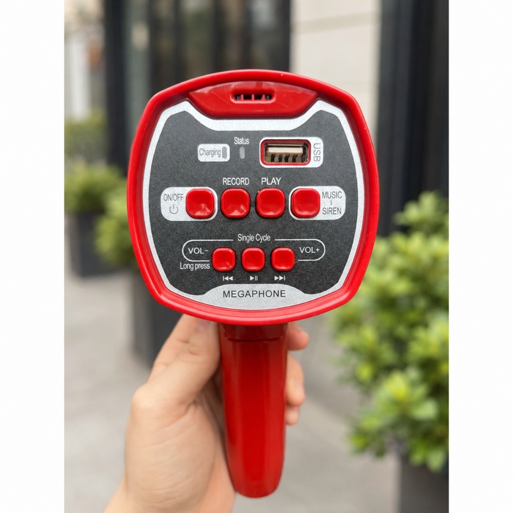 Loa Phóng Thanh 918U Chính Hãng, Túc Ếch, Bán Hàng Rong, Thu Âm Phát Lại, Hỗ Trợ Thẻ Nhớ TF/USB 1PIN/2PIN