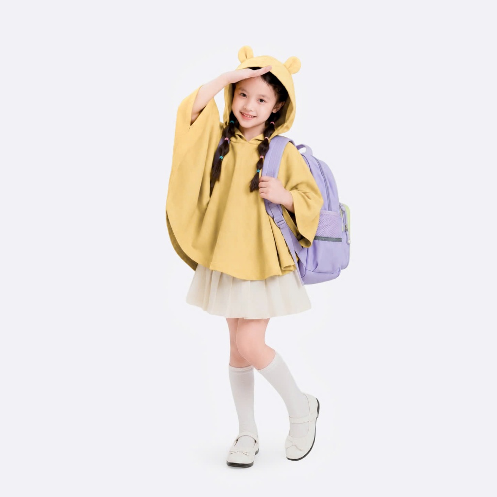 Áo khoác đa năng chống nắng trẻ em TOKYOLIFE tai gấu trang trí đi học đi chơi 40006067