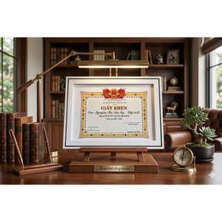 Khung Ảnh Đựng Giấy Khen Siêu Đẹp Kích Thước 25x35cm 4 Mẫu