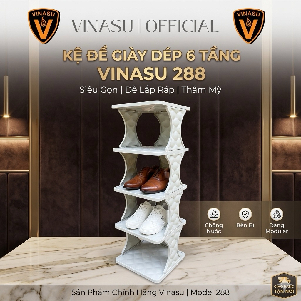 Kệ để giày dép Màu bạc 2/4/5/6 tầng Vns288
