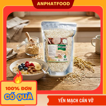 Yến Mạch Cán Vỡ HKFoods 500G | Yến Mạch Nguyên Chất Úc- Làm Bánh, Nấu Cháo, Ăn Kiêng Eat Clean