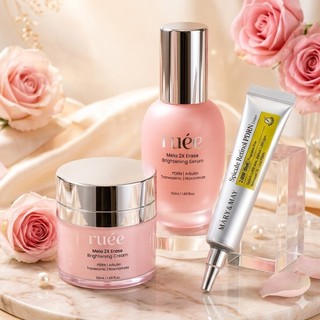 Combo Phục Hồi Kem Đêm + Serum Ruee Ver 2 + Retinol Mary&May CB0366 - Dưỡng Trắng, Phục Hồi, Làm Đều Màu Da