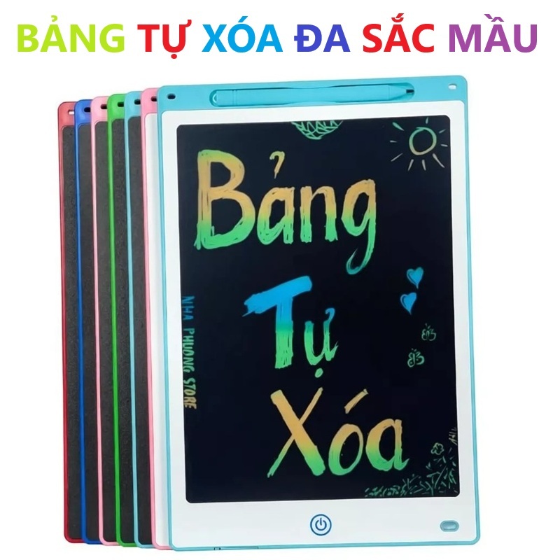 ( CHUYÊN BN S ) Bảng Viết tự xóa LCD, Bảng Vẽ Điện Tử Thông Minh Tự ng Xóa A SẮC MẦU Thúc ẩy Tư Duy Sáng Tạo Cho B