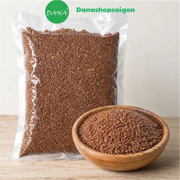 Hạt Lanh nâu Ấn Độ không biến đổi gen - dưỡng da, dưỡng tóc, giàu omega 3 (hạt sống)