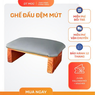 Ghế đẩu ngồi bệt bằng gỗ gắn đệm mút bọc da mịn đẹp và khoẻ khoắn