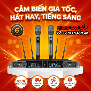 Micro Karaoke UGX60 Plus Tự Ngắt ,Cảm Biến Gia Tốc, Hát Hay, Tiếng Sáng.
