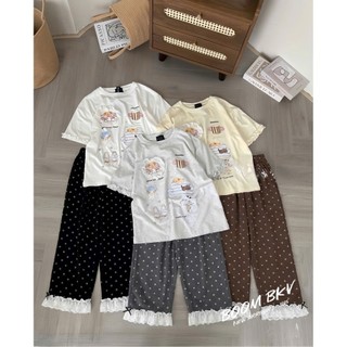 PHẠM THÙY SHOP: SET BỘ ZIP IN NHIỀU HÌNH STICKET MIX QUẦN BI PHỐI REN HÀNG COVER