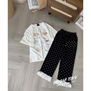 PHẠM THÙY SHOP: SET BỘ ZIP IN NHIỀU HÌNH STICKET MIX QUẦN BI PHỐI REN HÀNG COVER
