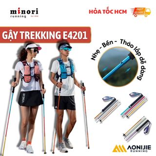Gậy Leo Núi Gậy Chạy Bộ Chạy Trail Gấp Gọn Hợp Kim Nhôm AONIJIE E4201 E4216 105 - 110 -115 - 120 -130 cm